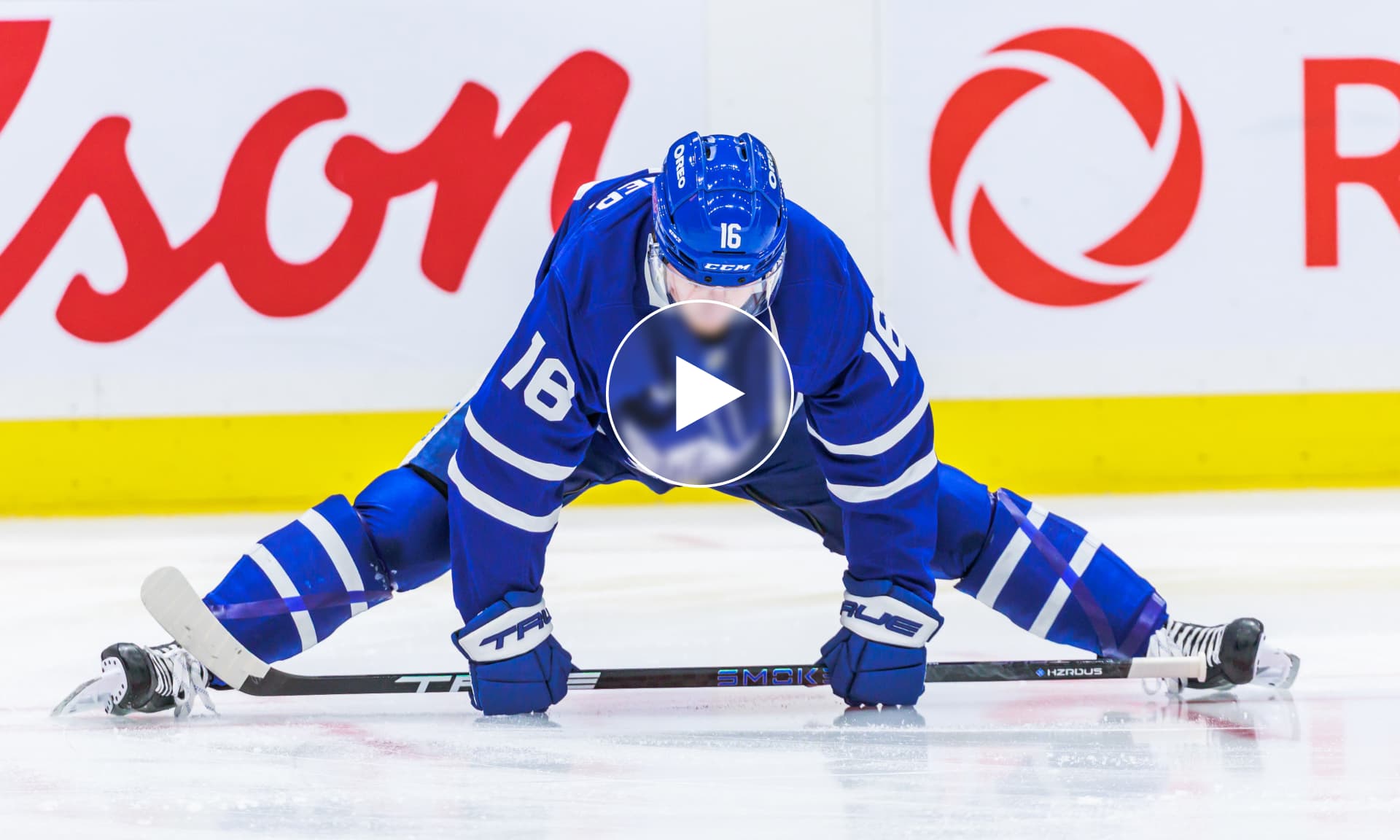 Hockey warm-ups in NHL