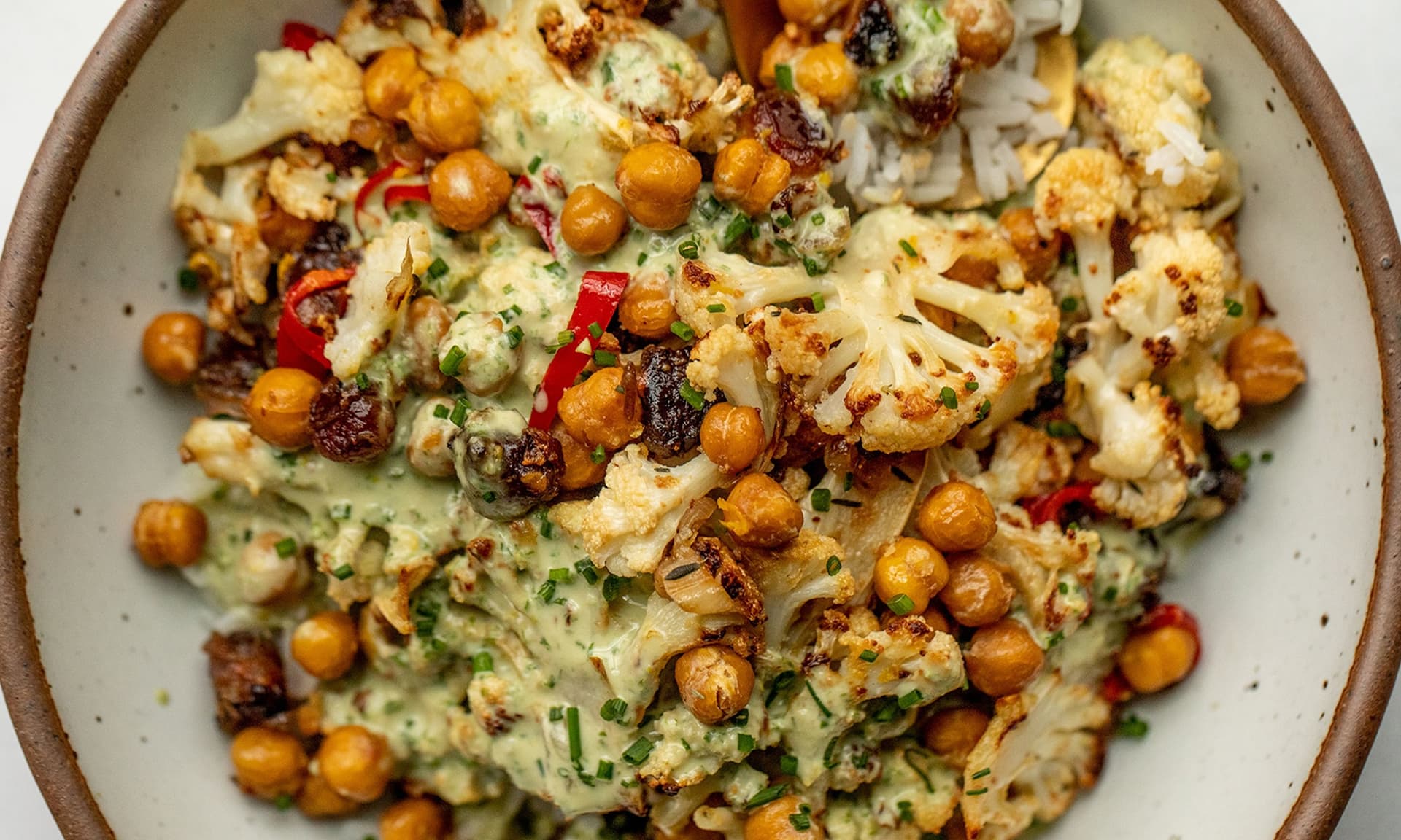 Roasted Cauliflower Date Salad