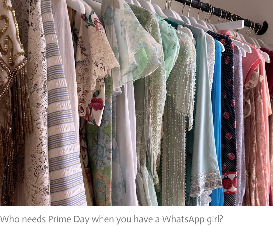 closet full of dresses