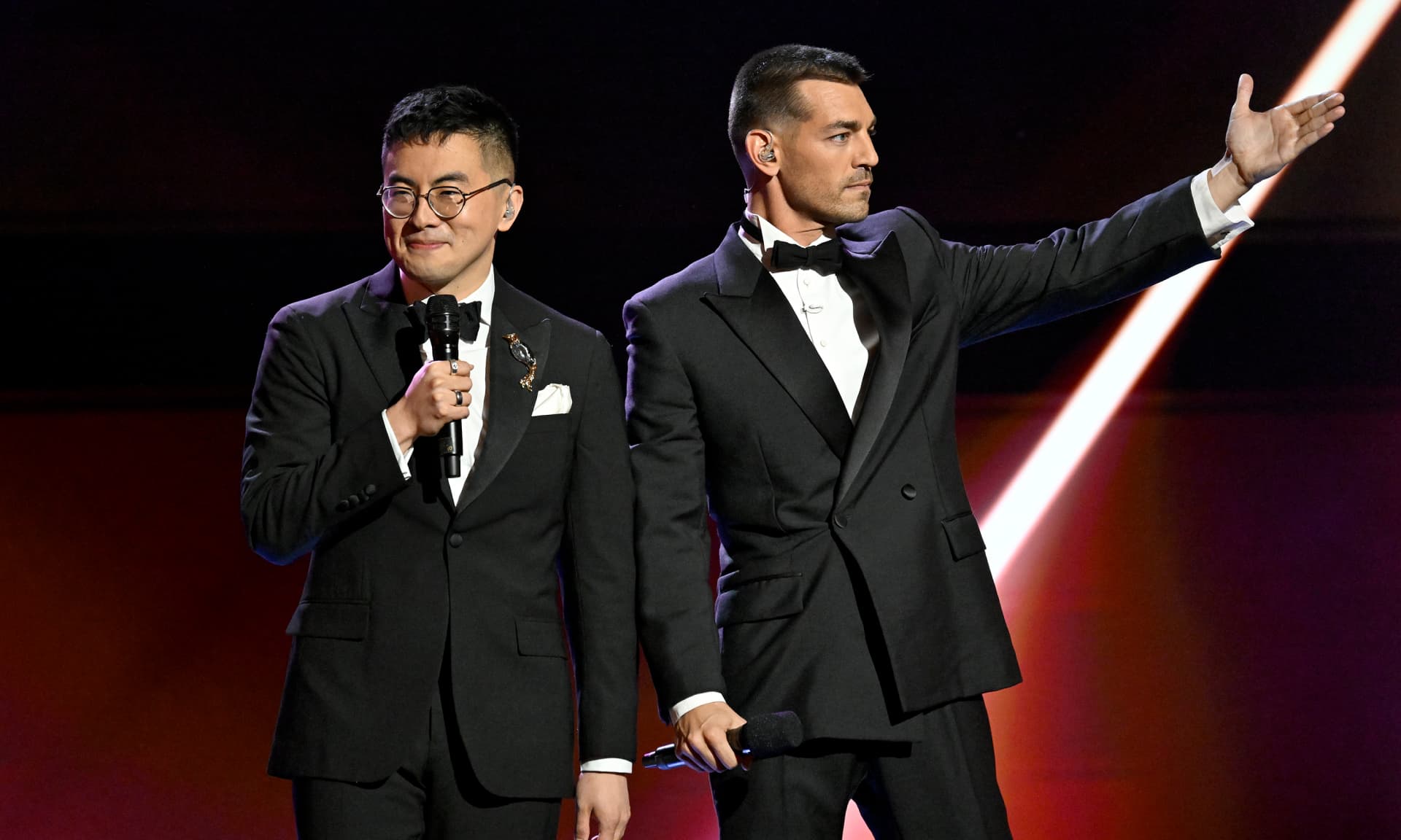 Bowen Yang and Matt Rogers