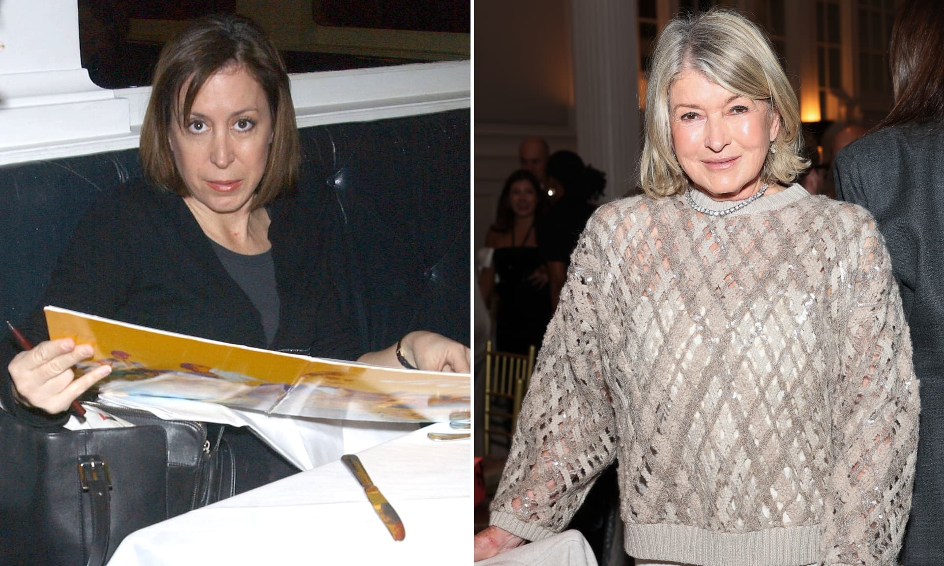 Left: Andrea Peyser. Right: Martha Stewart.