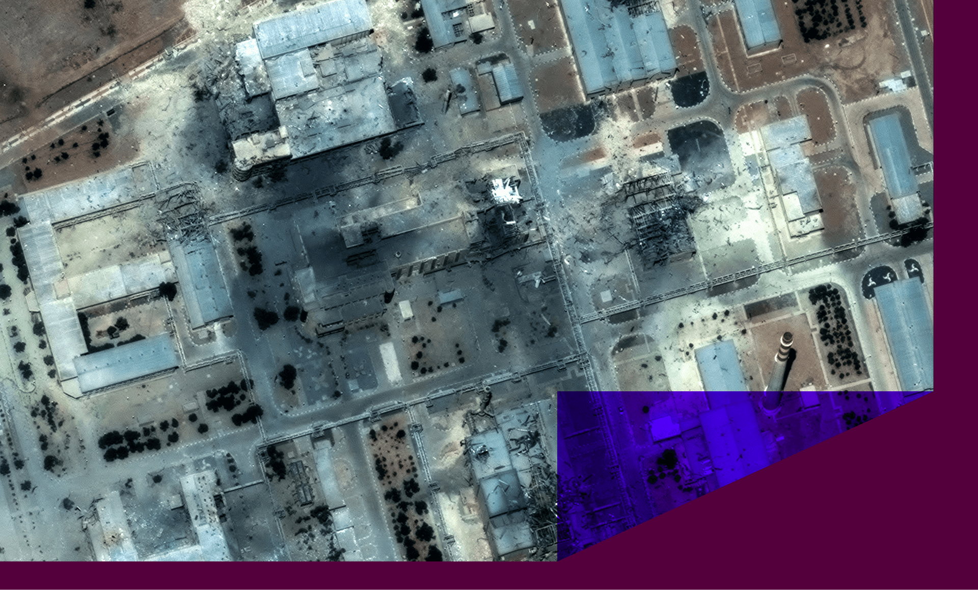 multiple buildings damaged or destroyed at the Isfahan nuclear technology center after US airstrikes